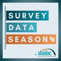 Logo for blog series from SHADAC called 'Survey Data Season'