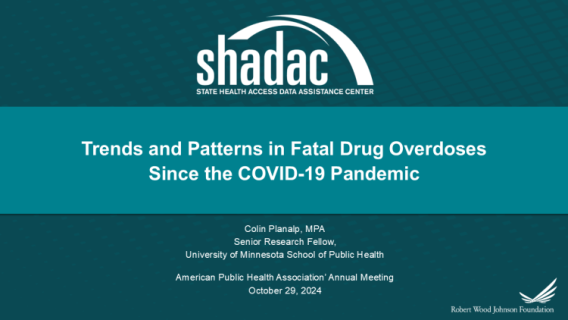 Presentation cover page, titled, "Trends and Patterns in Fatal Drug Overdoses Since the COVID-19 Pandemic"