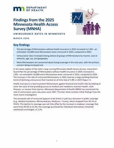 MNHA fact sheet cover page