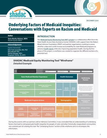 Cover of underlying factors of medicare publication