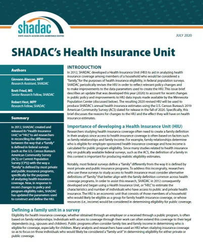 SHADAC HIU Brief Cover