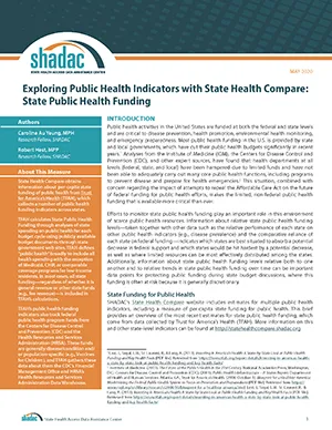 brief cover page, state public health funding measure.