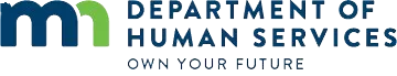 Own Your Future initiative logo from the Minnesota Department of Human Services. This ACS data report was conducted as a part of the Own Your Future initiative.