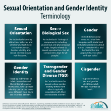 Sexual orientation and gender identity definitions. Text versions linked below.