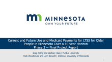 Minnesota Own Your Future LTSS Final Project Report Phase 2 presentation cover page